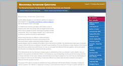 Desktop Screenshot of behavioralinterviewquestions.com